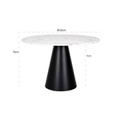 Dining table Degas 120Ø  (White)