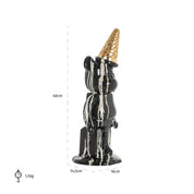 Decorative object Icebear black (Black)