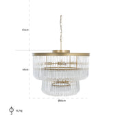 Chandelier Romy (Brushed Gold)