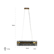 Chandelier Julio (Brushed Gold)