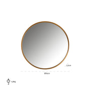 Espejo Maeron oro 70Ø (Oro)