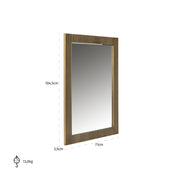 Espejo Ironville rectangular (Oro)