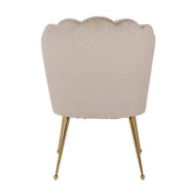 Chair Pippa khaki velvet/ gold (Quartz Khaki 903)