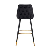 Bar stool Imani black velvet (Quartz Black 800)