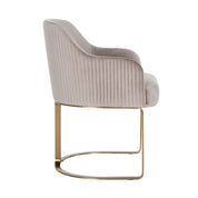 Chair Hadley khaki velvet fire retardant (FR-Quartz 903 Khaki)