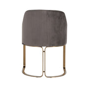 Chair Hadley stone velvet / brushed gold (Quartz Stone 101)