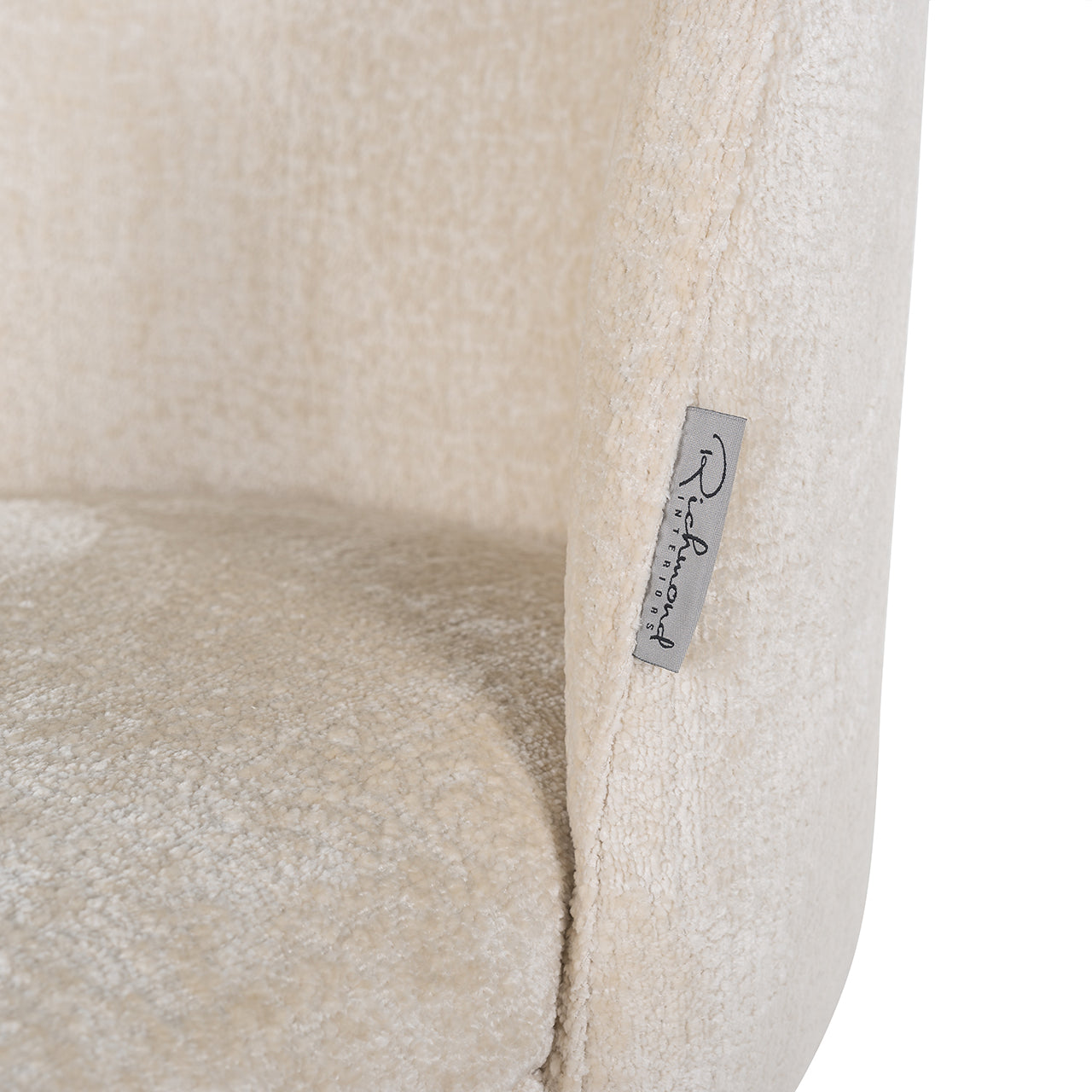 Silla Alicia chenilla blanca ignífuga (FR-Bergen 900 chenilla blanca)