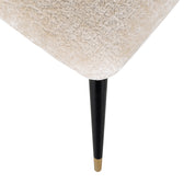 Silla Alicia chenilla blanca ignífuga (FR-Bergen 900 chenilla blanca)