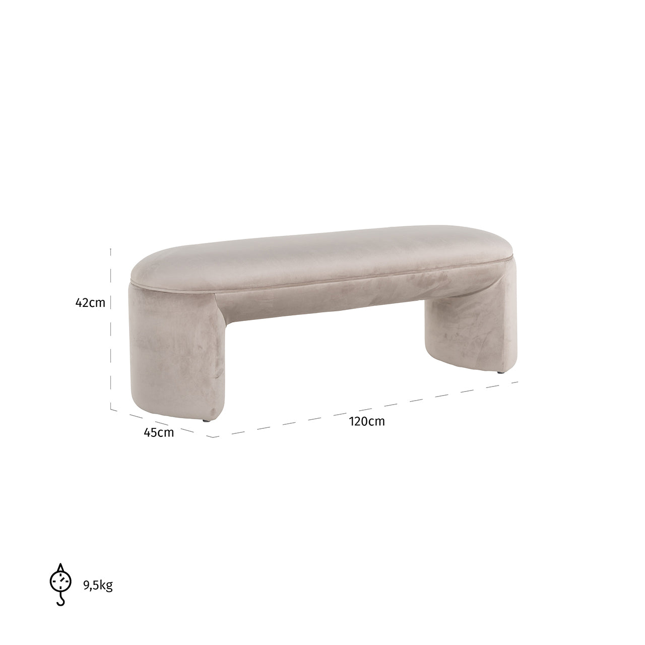 Banco Fargo terciopelo caqui (Quartz Khaki 903)
