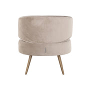Sillón de terciopelo color caqui avellana ignífugo (FR-Quartz 903 Caqui)