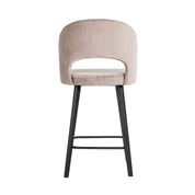 Counter stool Savoy khaki velvet (Quartz Khaki 903)