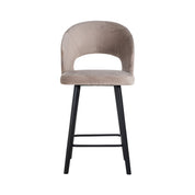 Counter stool Savoy khaki velvet (Quartz Khaki 903)