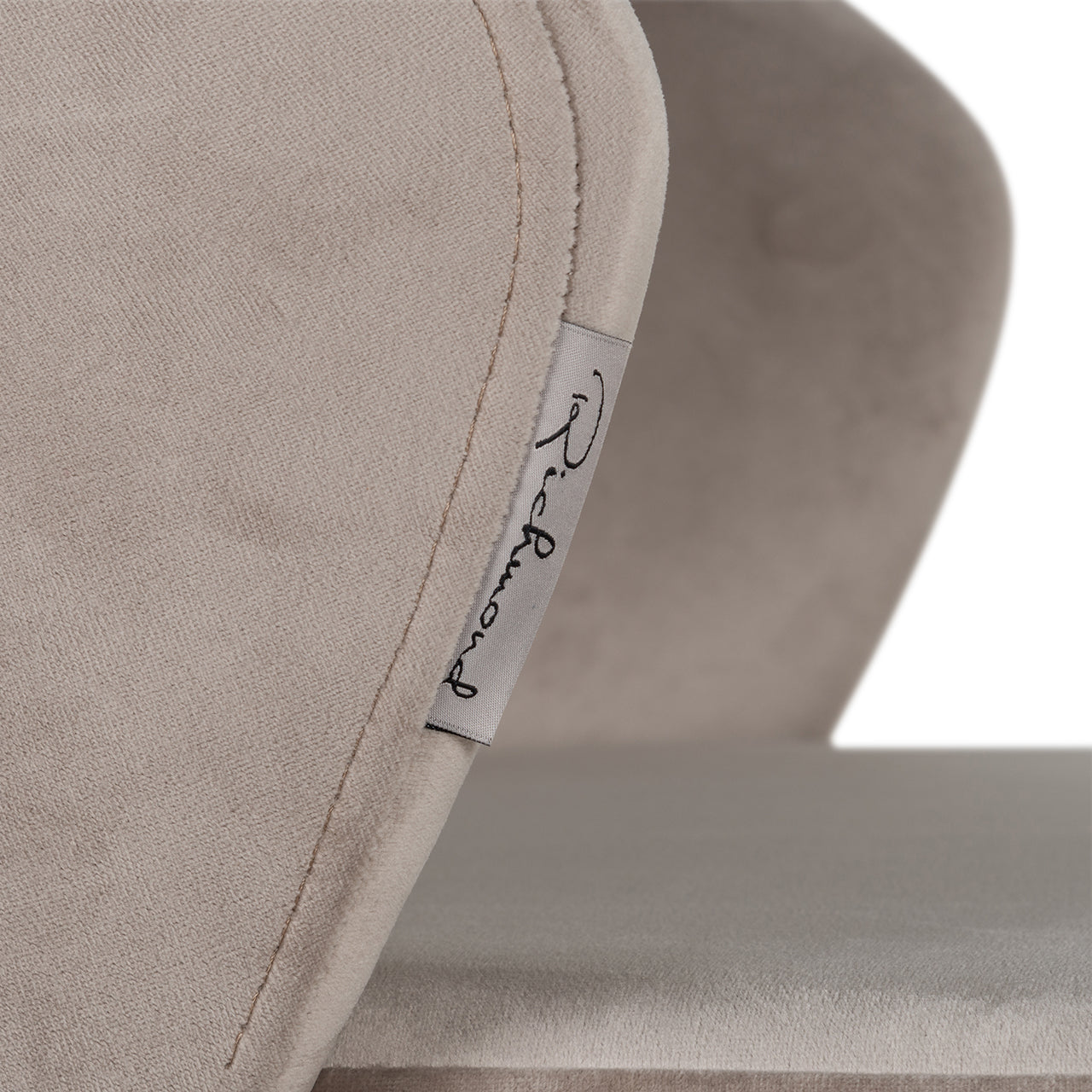 Bar stool Savoy khaki velvet (Quartz Khaki 903)