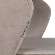 Bar stool Savoy khaki velvet (Quartz Khaki 903)
