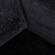 Swivel lounge chair Turner black chenille (Bergen 809 black chenille)