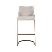 Bar stool Bolton natural renegade / brushed gold (Renegade Natural 01)