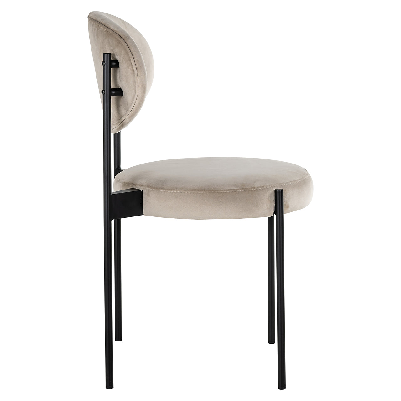 Stoel Kaylee terciopelo caqui (Quartz Khaki 903)