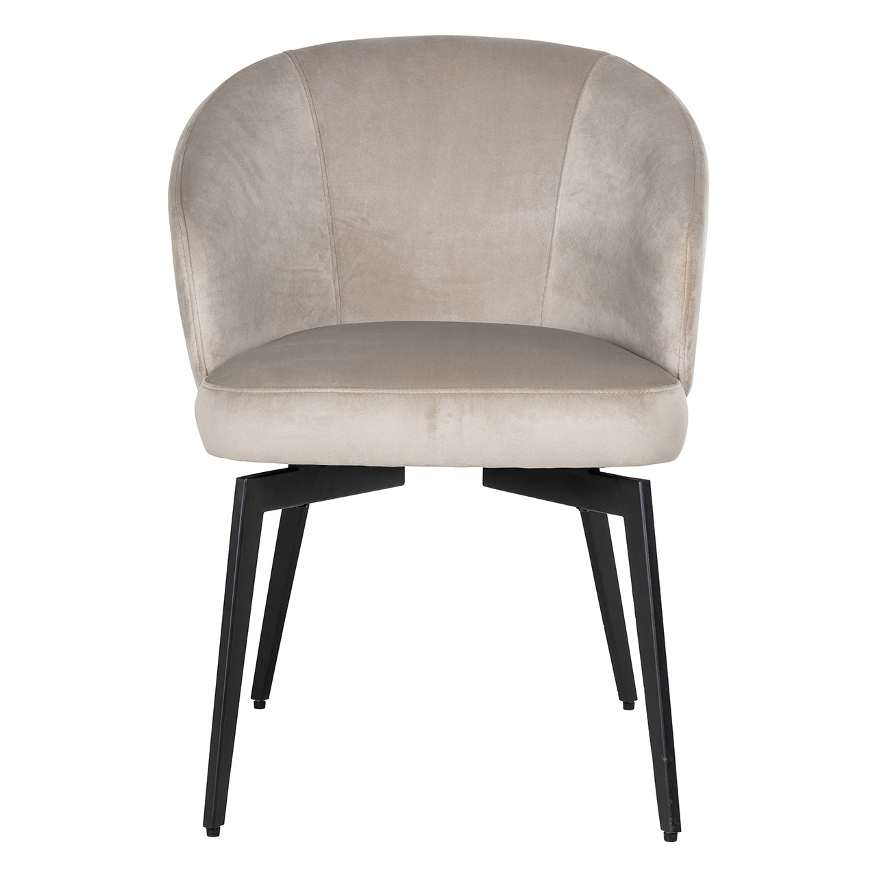 Silla Amphara terciopelo caqui ignífuga (FR-Quartz 903 Caqui)