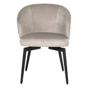 Silla Amphara terciopelo caqui ignífuga (FR-Quartz 903 Caqui)