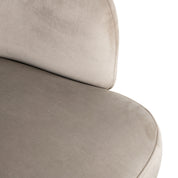 Silla Amphara terciopelo caqui ignífuga (FR-Quartz 903 Caqui)