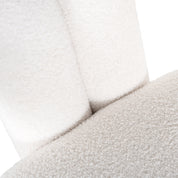 Lounge chair Dana white furry (Himalaya 900 white furry)