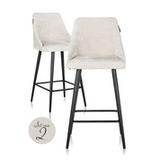 Counter stool Brooke cream unicorn (set of 2) (Unicorn 11 cream)