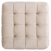 Puf Huxley terciopelo caqui (Quartz Khaki 903)