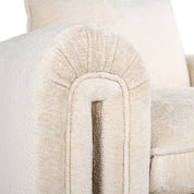 Lounge chair Sandro white chenille (Bergen 900 white chenille)