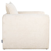 Lounge chair Sandro white chenille (Bergen 900 white chenille)