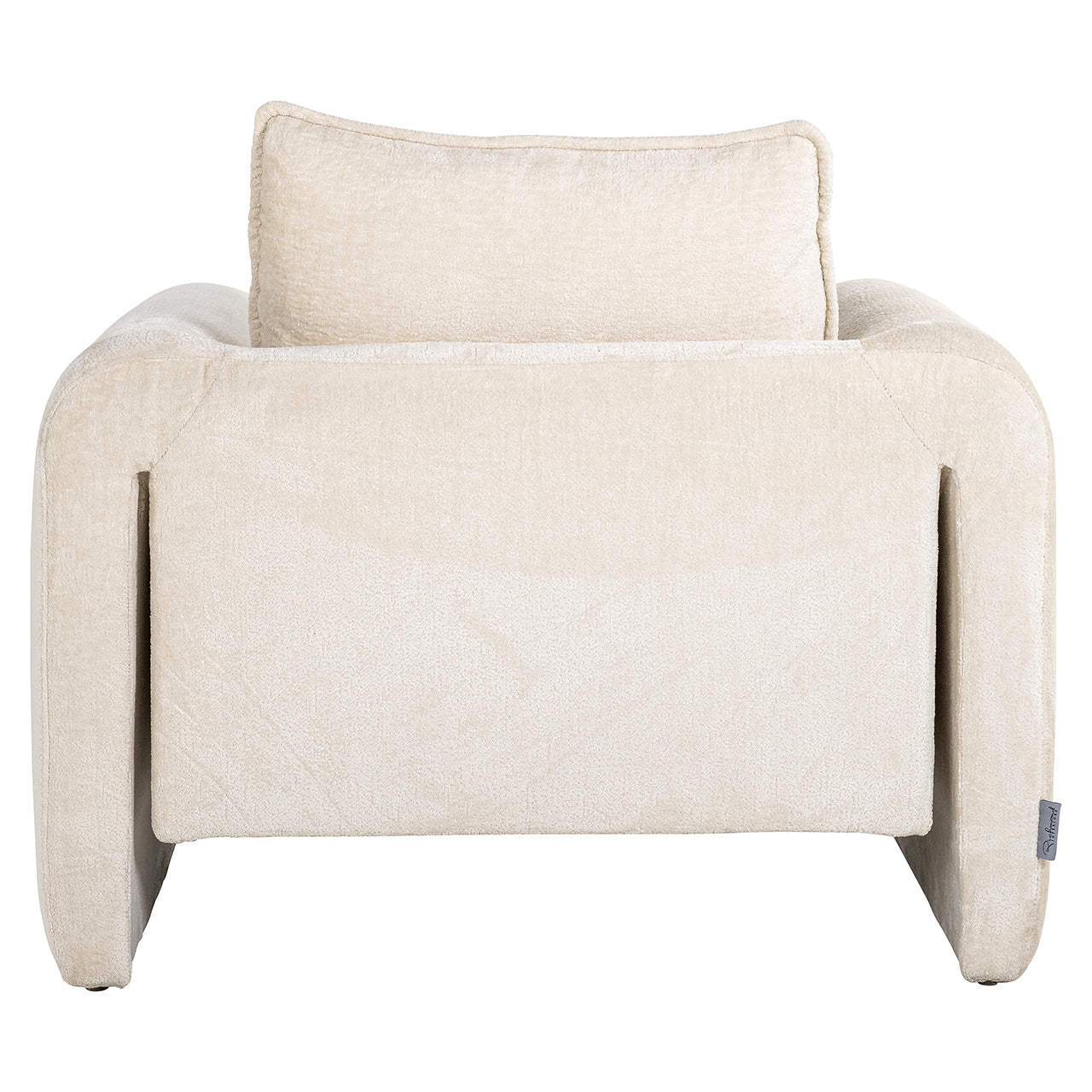 Lounge chair Sandro white chenille (Bergen 900 white chenille)