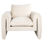 Lounge chair Sandro white chenille (Bergen 900 white chenille)