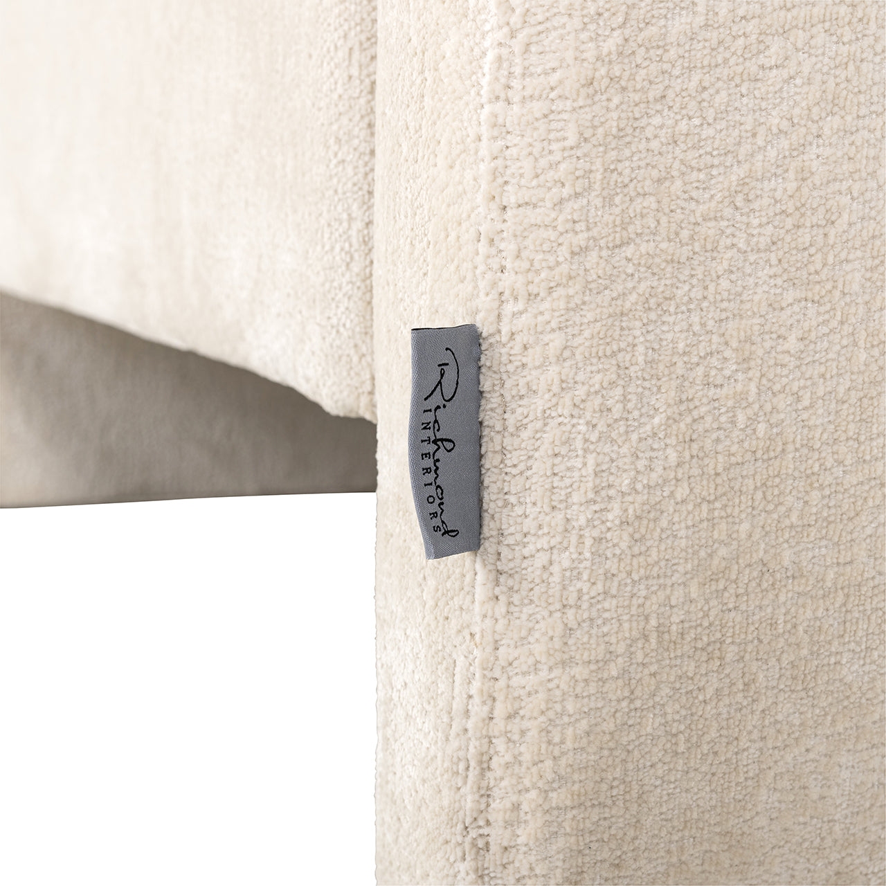 Lounge chair Sandro white chenille (Bergen 900 white chenille)