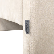 Lounge chair Sandro white chenille (Bergen 900 white chenille)