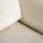 Lounge chair Sandro white chenille (Bergen 900 white chenille)