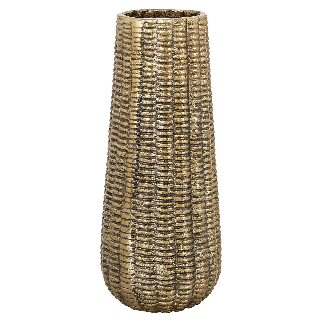 Jarrón Loran pequeño (oro cepillado)