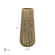 Jarrón Loran pequeño (oro cepillado)